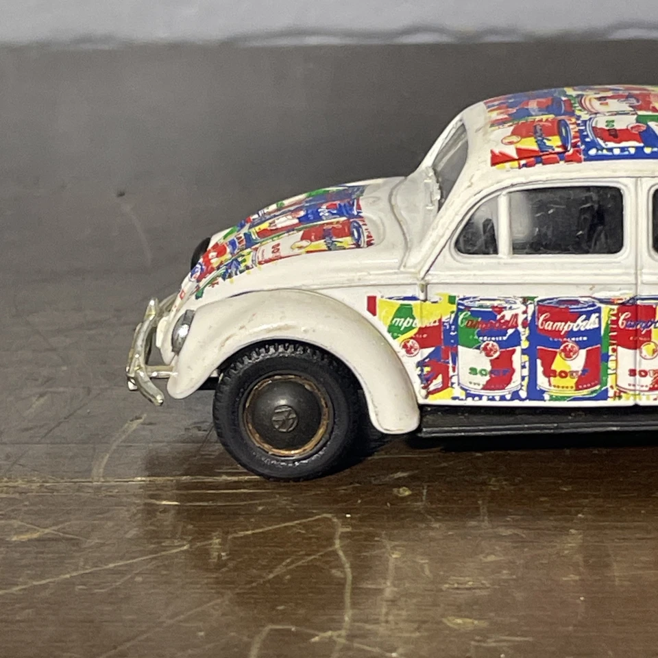 Lledo Campbell's 1952 Volkswagen Beetle Diecast Car 3.5" Long Rare One Blk Rim - Image 2 of 4
