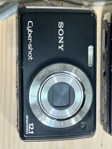 Lot Of 2 Sony Cybershot Untested Digital Compact Camera Zeiss See Details - Picture 2 of 7