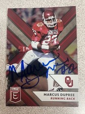 2018 Panini Elite DP Marcus Dupree Autographed Card #67 Oklahoma Sooners A-49