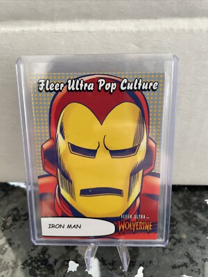 2023 Fleer Ultra Marvel Wolverine IRON MAN #PC-8 Fleer Ultra Pop Culture
