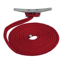 Sea-Dog Premium Dock Line, 3/8" x 15', Red, 302110015RD-1