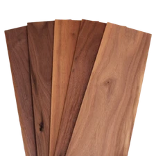 Natural Black Walnut Thin Sawn Lumber Board Blanks (10PCS) 1/8" x 4"