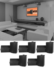 10 Rockville HP5S-8 Black 5.25" Outdoor/Indoor Home Theater Swivel Speakers