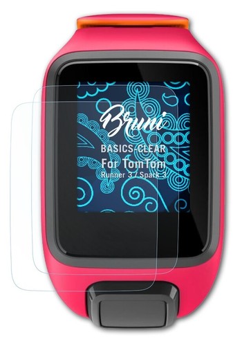 Bruni 2x Proteggi Schermo per TomTom Runner 3 / Spark 3 Pellicola Protettiva - 第 3/4 張圖片
