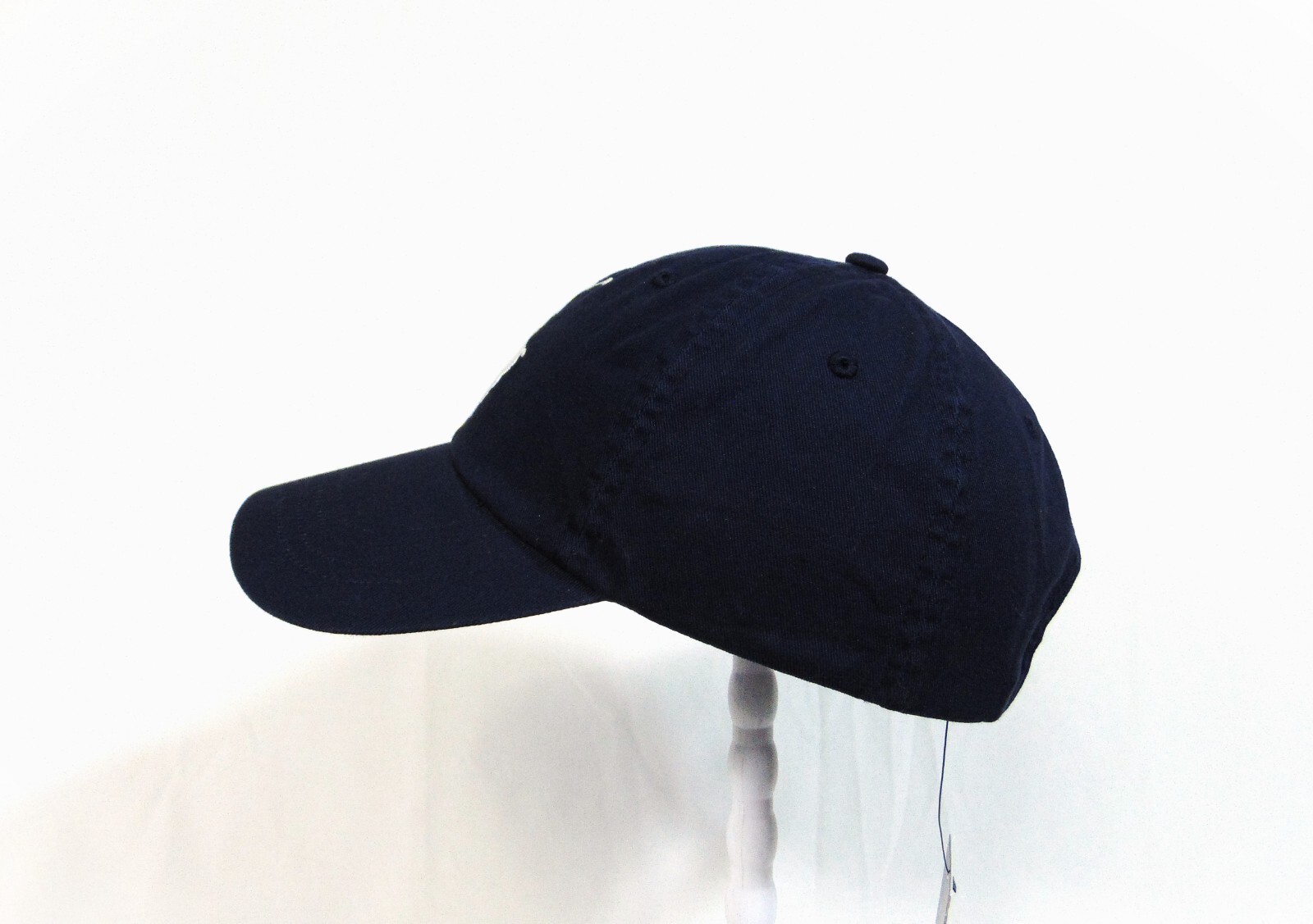 Cappello regolabile Ralph Lauren POLO Big Pony Chino Blu e Bianco Navy Taglia OSFM RARO