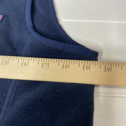 Vineyard Vines Vest Fleece Youth Unisex Size XL (20) Full Zip Blue Mock Neck - Picture 9 of 14