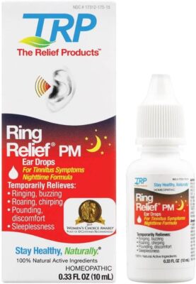 Ring Relief Pm Ear Drops For Tinnitus Sleep Aid 033 Fl Oz Homeopathic  Formula