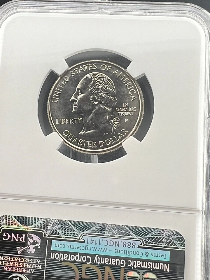 2005 P WEST VIRGINIA 25C OBVDUE BREAK @4:00& TWO REV DIE BREAKS @6:00&8:00 MS 66 - Image 4 of 4