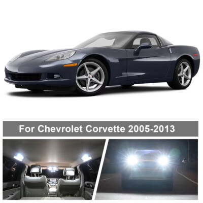 White LED Interior Reverse Backup Lights For Chevrolet Corvette C6 2005-2013