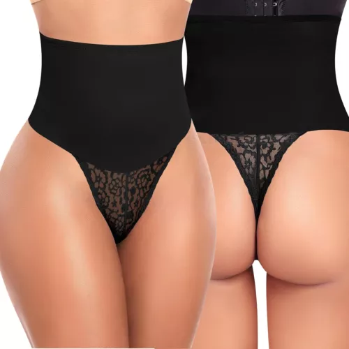 Women Tummy Control Body Shaper Trainer High-Waist Thong Panty Boned Shapewear - Picture 9 of 21