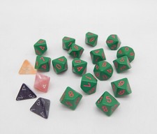 W&uuml;rfel  Konvolut Gr&uuml;n/Lila... - verschiedene Farben Formen Muster  - (30 St&uuml;ck)