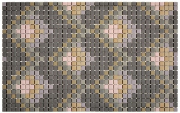 Glasmosaik Dekor Dunkelgrau Matt Mosaikfliese Wand Fliesenspiegel KüChe Bad ...-image