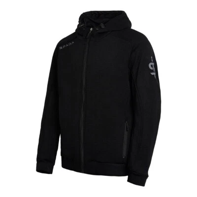 Spada Blade Zip Front CEAA Motorcycle Motorbike Armoured Hoodie Black