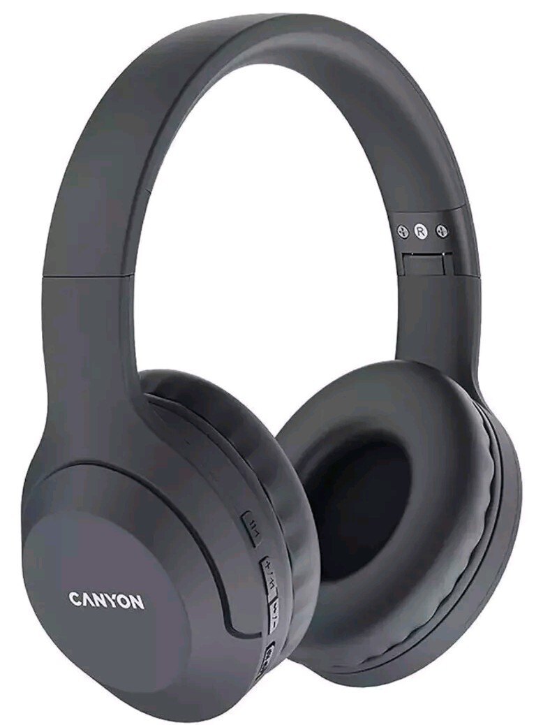 Canyon Stylish Over Ear Wireless Stereo Headphones W/ Mic USB-C Charging