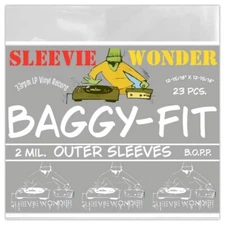 23 LP Outer Sleeves 2mil Baggy Fit Plastic - 33rpm Vinyl Record Albums 12-15/16"