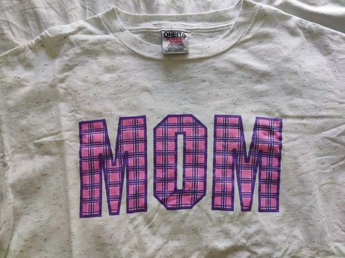 Vintage Oneita Shirt XL MOM Single Stitch - Picture 2 of 6