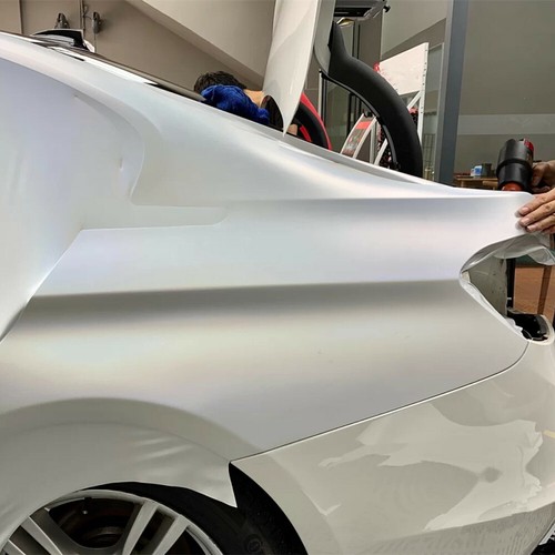 White Matte Chameleon Car Wrap Vinyl Laser Chrome Iridescent Vinyl60''x12'' - Bild 2 von 7