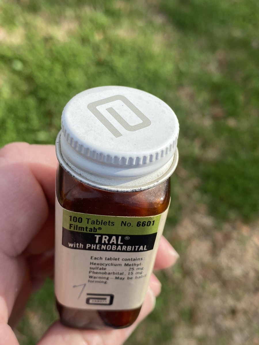 1940年ヴィンテージゴールドリーフパフュームボトル VN0010 VINTAGE EMPTY ABBOTT PHENOBARBITAL NARCOTIC DRUG GLASS