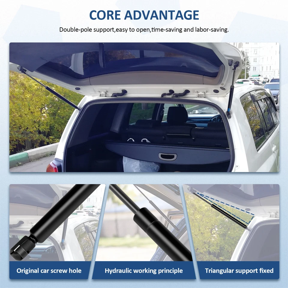 For 2005-2013 Nissan Xterra Qty 2 Rear Tailgate Hatch Lift Support Shock Struts Foto 3 de 4