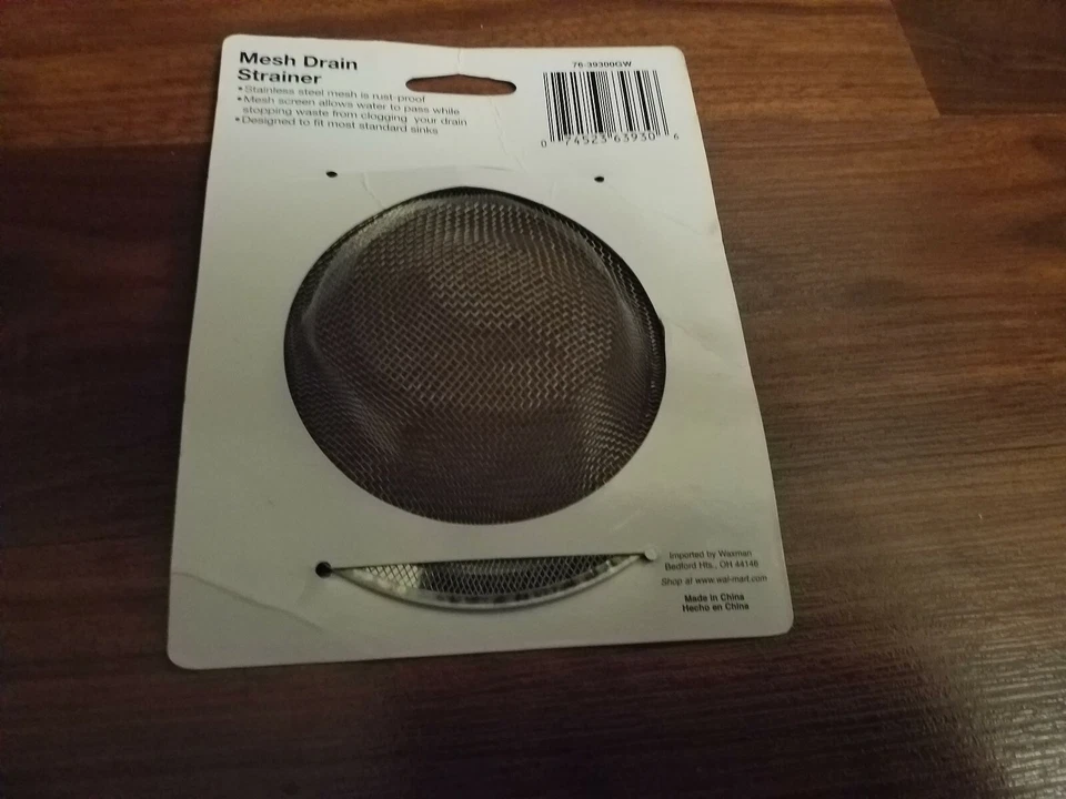 NUEVO Cesta Coladora Plumb Craft Waxman Malla Drian Acero Inoxidable Tamaño Estándar  Foto 3 de 3