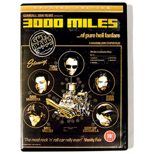 Gumball 3000 DVD Special Edition 3000 Miles Car Race Tony Hawk Jackass - Picture 1 of 1