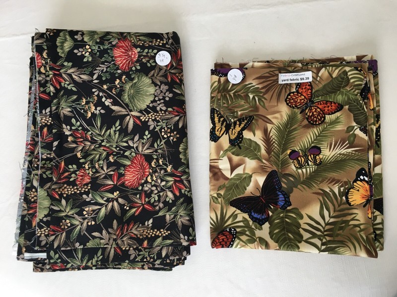 One yard and 3 1/4 + yard of high quality quilting fabric