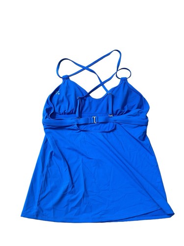 Athleta Badeanzug Bikini Oberteil Tankini Kobaltblau Träger Damen Medium Racerback - Bild 3 von 5