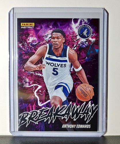 Anthony Edwards 2024-25 Panini NBA #18 Breakaway Card Timberwolves 1/1355 - Foto 1 di 2