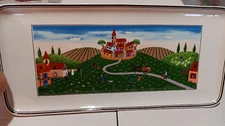 Villeroy & Boch Design Naif 13" Sandwich Tray Farmhouse Folk Art