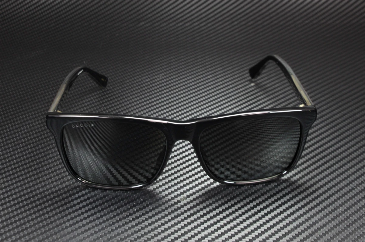 Gucci - Rectangular Sunglasses with Crystals - Black - Gucci