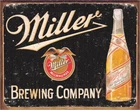 Miller 12.5x16 Licensed Metal Beer Sign Desperate Enterprises USA
