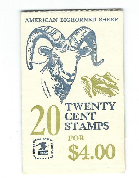 Scott #1949 .. 20 Cent.. Bighorned Sheep...Booklet With 20 Stamp
