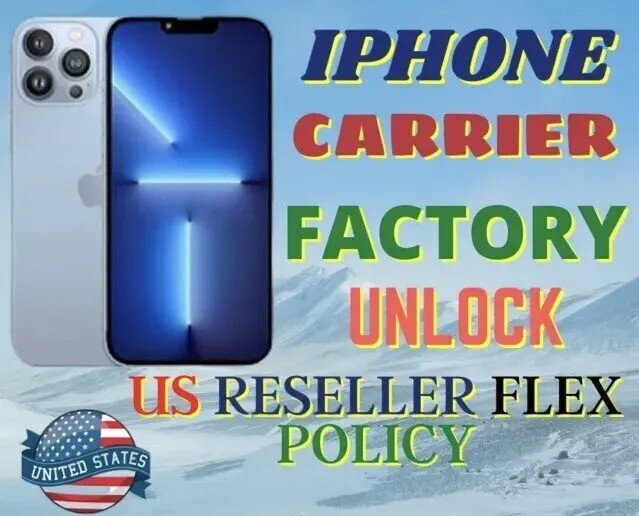 US Reseller Flex Policy PERMANENT Factory Unlock Service for Any iPhone