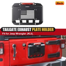 Tailgate Exhaust Vent Nameplate Licence Holder For 2007-2023 Jeep Wrangler Jk Jl