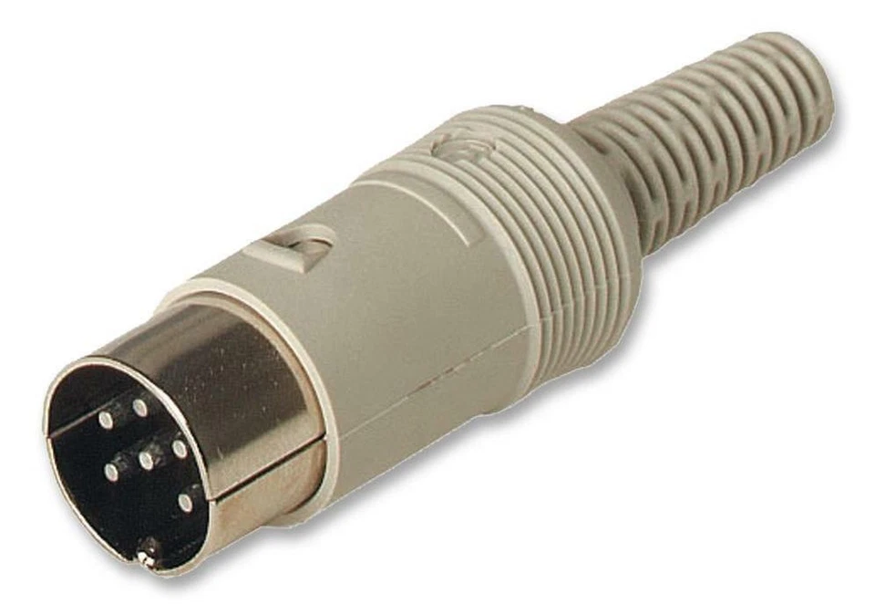 FICHE DIN MALE 6 BROCHES A SOUDER CONNECTEUR 6 PIN  Marque: HIRSCHMANN - Photo 1/1