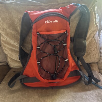 Vibrelli Water Hydration Bag/Backpack 2.0L, W/Adjustable Straps & Cargo Net