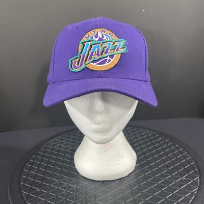UTAH JAZZ Throwback Logo Snapback Hat 