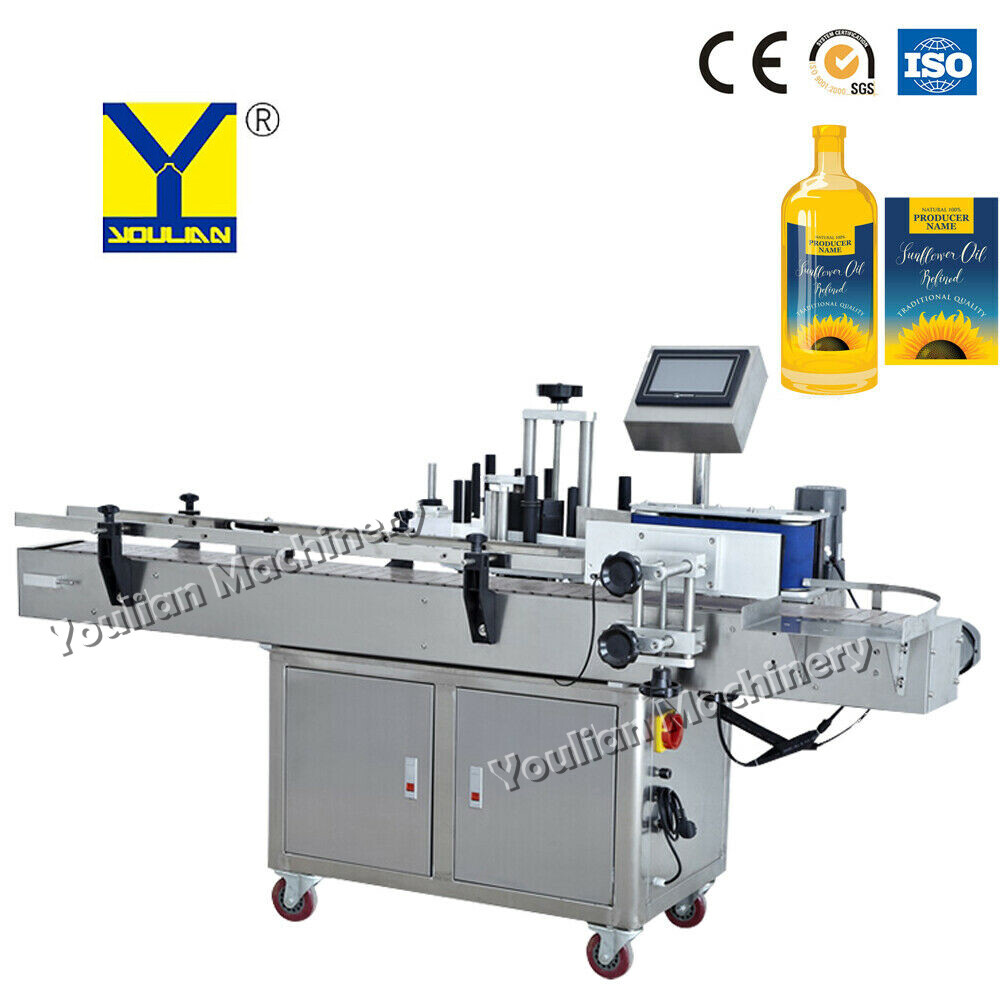 MT-200 Automatic Round Bottle Labeling Machine Glass Plastic Bottle Labeler