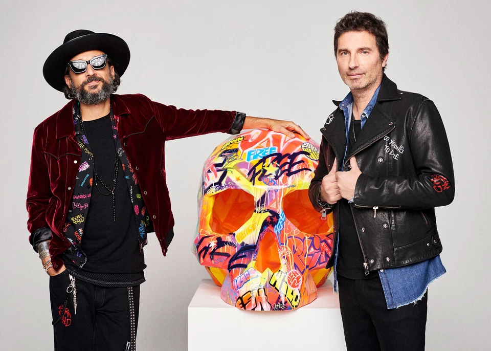 THE KOOPLES Leather Jacket SMALL Mens Black Biker Orlinski Graffiti Tag Punk Art - Image 2 of 4