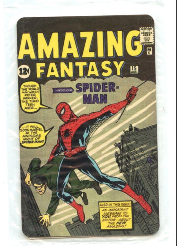 Carte téléphonique mondiale Amazing Fantasy #15 Spider-Man Marvel Comics 1993 neuve expirée - Photo 1/2