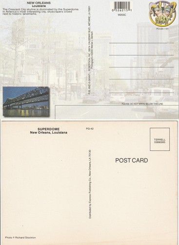 NFL New Orleans Saints Louisiana Superdome Football Stadium Postcards #1 - Picture 2 of 2