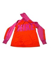 NIKE Therma-Fit Hoodie Sweatshirt Pink  Orange w/ Pockets Size Women's Large