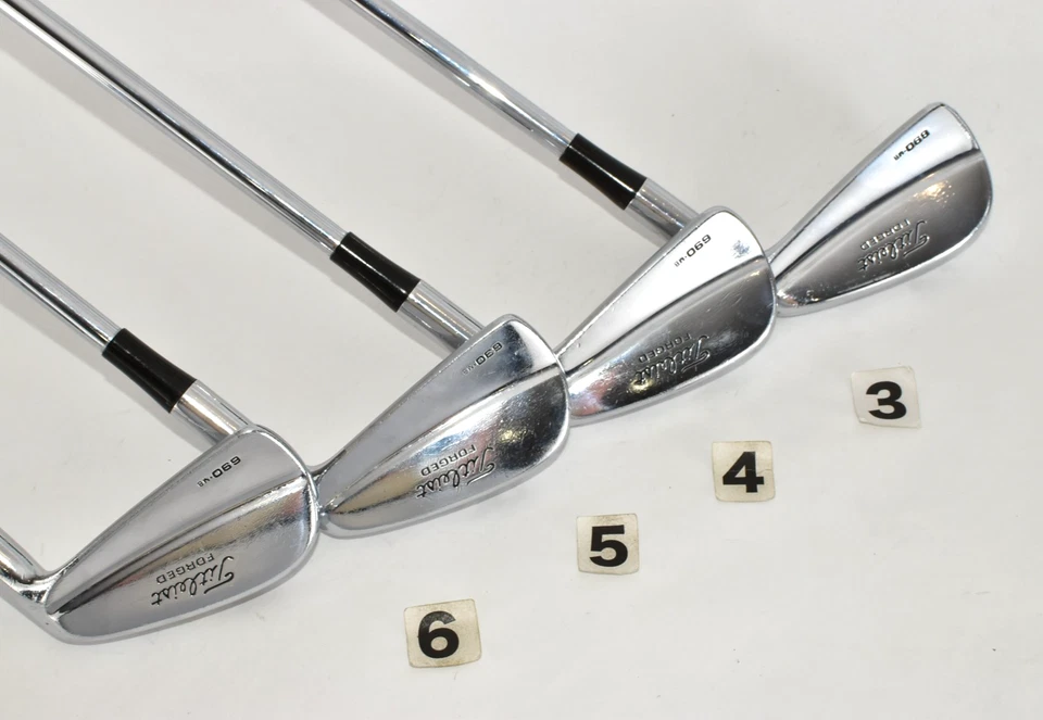 Titleist 690.MB 8p 3-4-5-6-7-8-9-Pw RH Golf Iron Set Stiff Extra DG X100 Club - Image 4 of 4