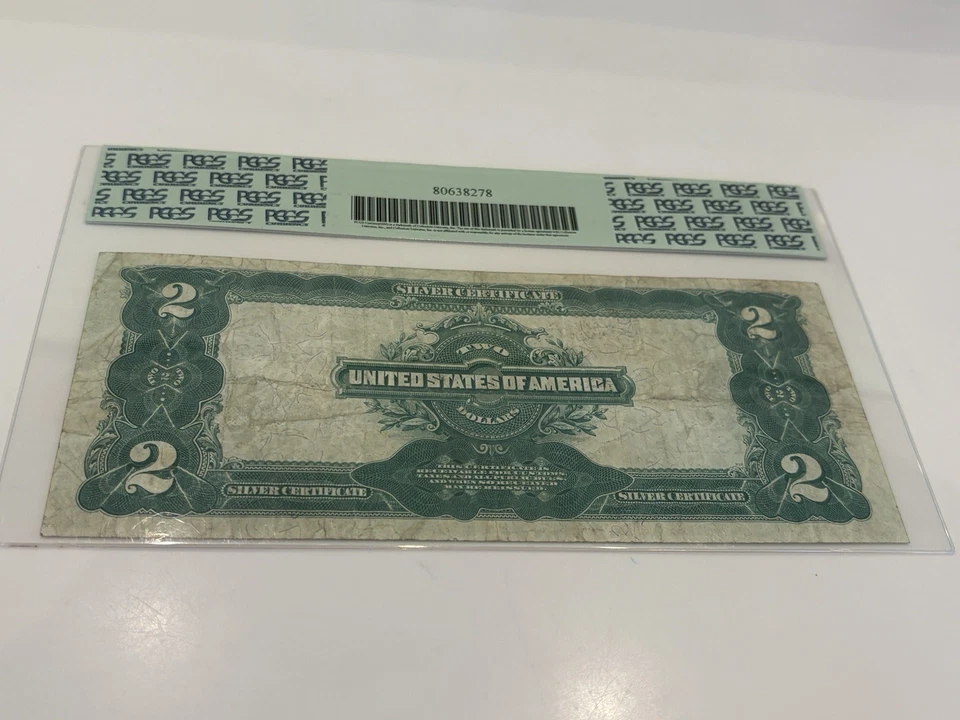 1899 $2 Silver Certificate — PCGS Currency VF20 🔥 No Issues! - Image 4 of 4