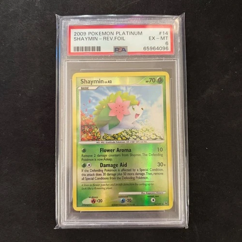 Shaymin Reverse Holo 14/127 Platinum Pokemon PSA 6