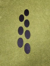 60x35mm Oval Bases - Plain Beveled Bases - Wargaming Old School Bases