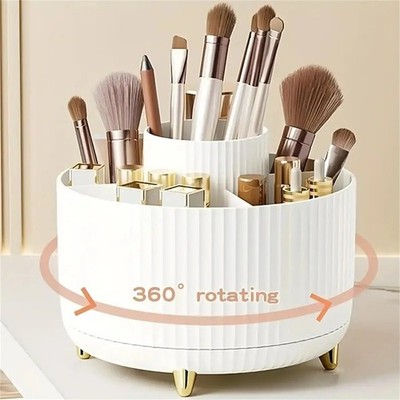 Kosmetikhalter - 360° drehbare Make-up Aufbewahrung für Pinsel - 1 Stück Kunststoff