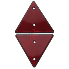 2 Pcs Triangle Warning Signs Reflective Triangles Road Safety for The Car