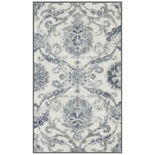 Blooming Damask Area Rugs - Made in USA – Washable, Non Slip Indoor Carpet fo...