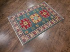 Authentic Kazak Pakistani Handmade Small Rug Wool Craftsmanship 2x3 Ft — photo 6